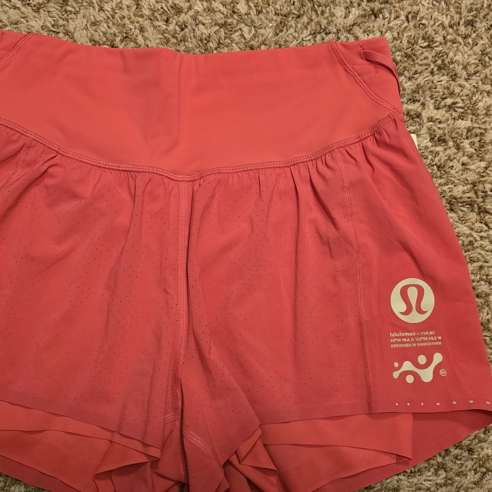 Lululemon Athletica Pink Athletic Shorts with Elastic Waistband